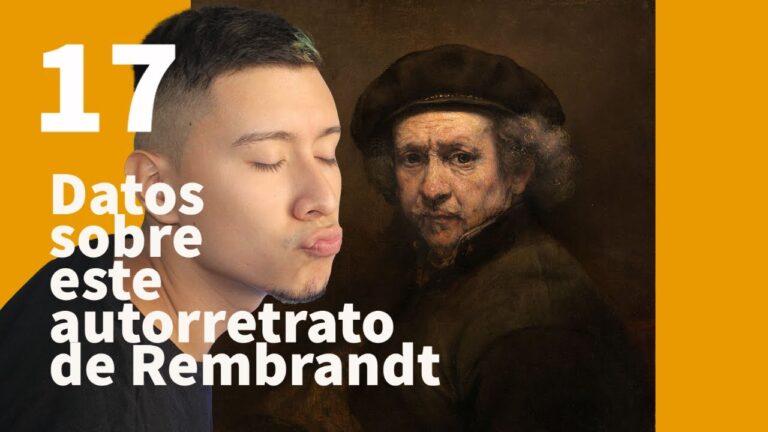 autorretrato con boina y cuello vuelto