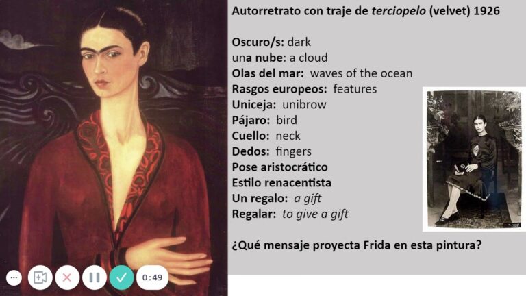 autorretrato con traje de terciopelo