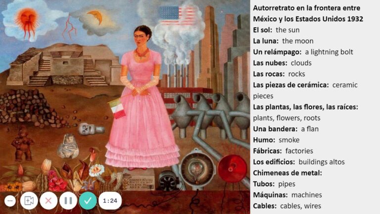 autorretrato en la frontera entre méxico y los estados unidos
