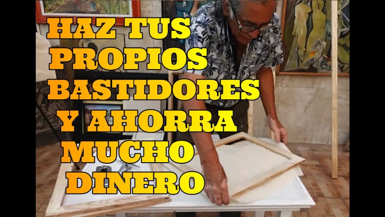 bastidor para lienzo sin tela