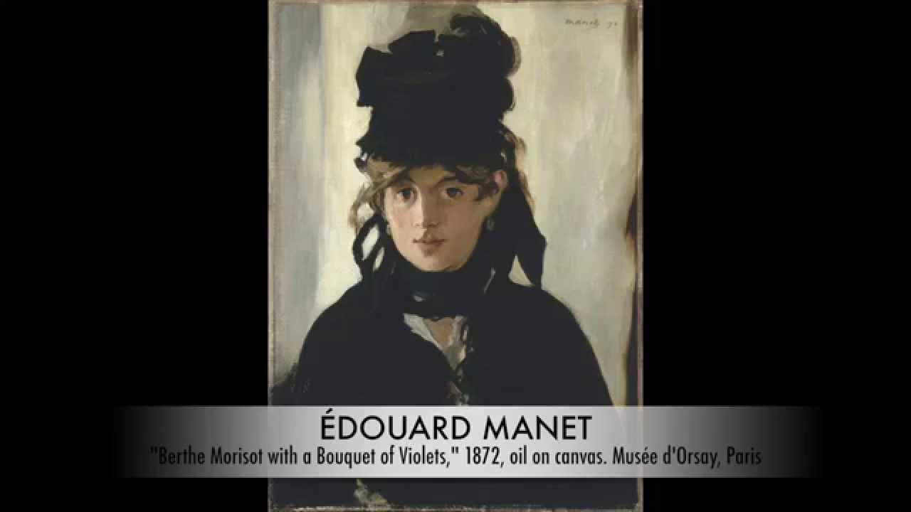 berthe morisot con un ramo de violetas