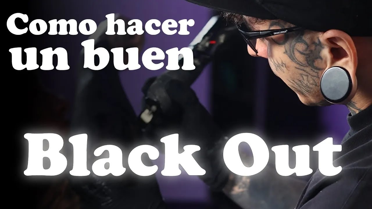 black out con diseño tatuaje