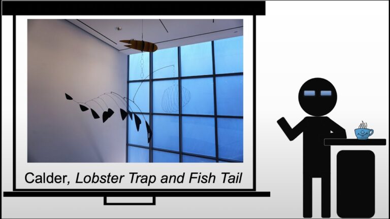 calder lobster trap and fish tail