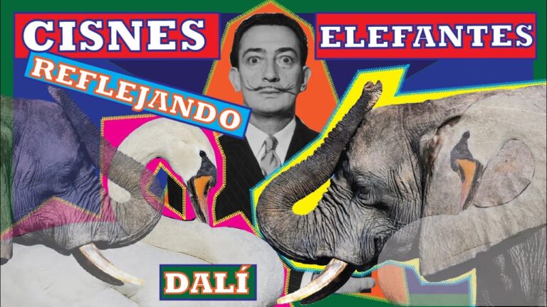 cisnes que se reflejan como elefantes