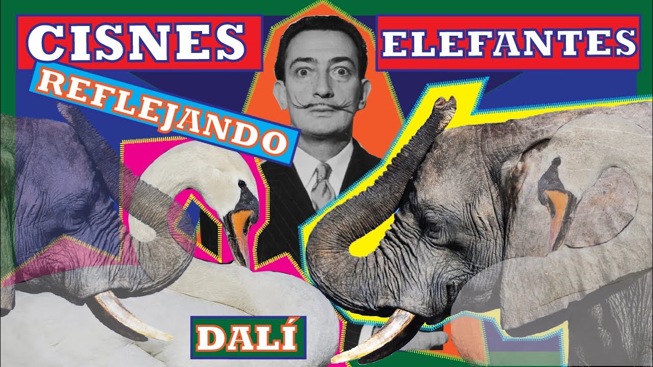 cisnes que se reflejan como elefantes