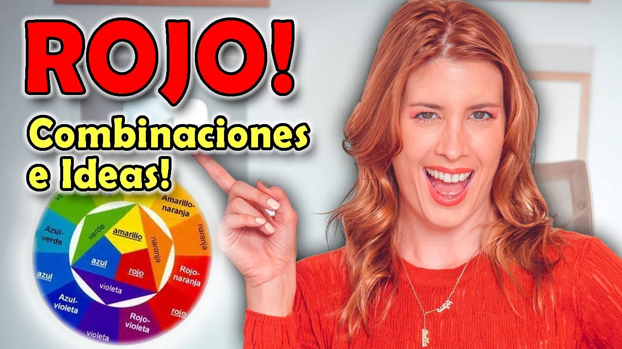 colores que peguen con el rojo