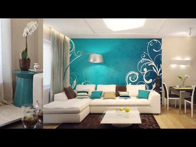 como combinar el color turquesa en paredes