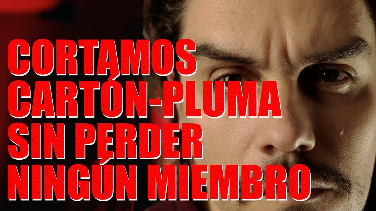 como cortar el carton pluma