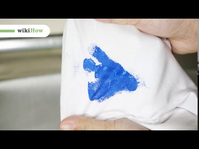 como quitar temperas de la ropa