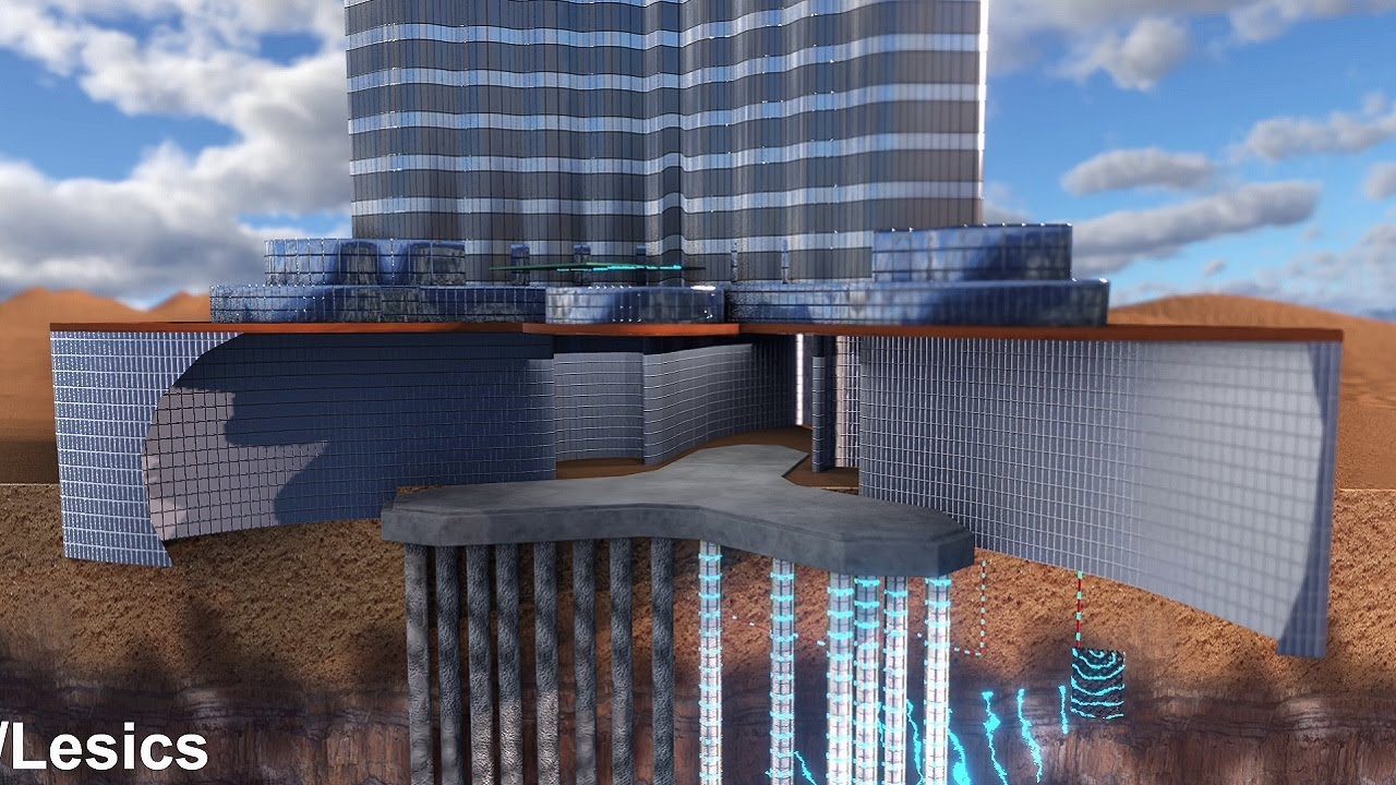 como se llama la base de un edificio