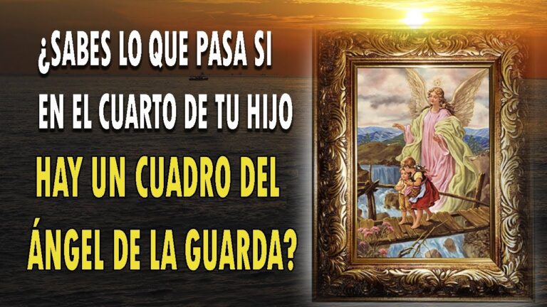 cuadro del angel de la guarda