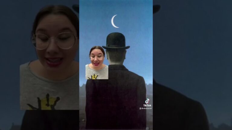 cuadro hombre con manzana en la cara