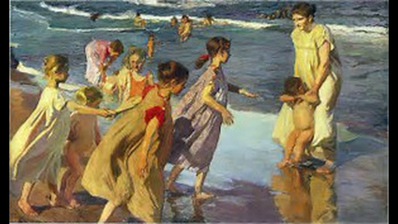 cuadro sorolla niños en la playa