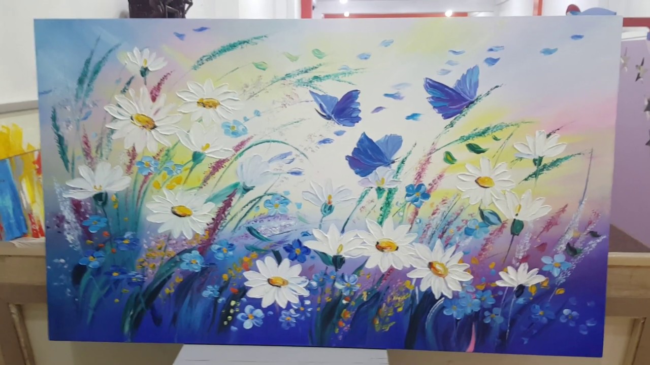 cuadros al oleo con flores