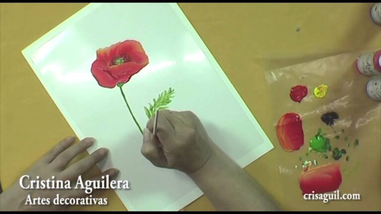 cuadros de amapolas al óleo
