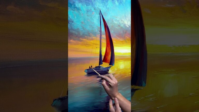 cuadros de barcas en el mar