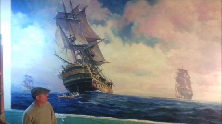 cuadros de barcos pintados al oleo