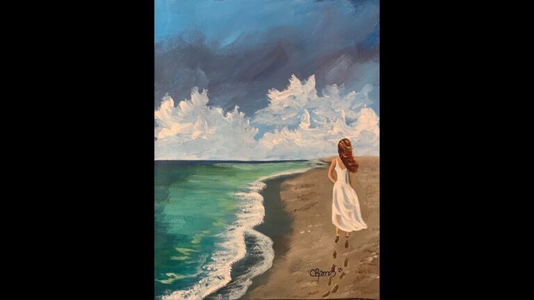 cuadros mujeres en la playa