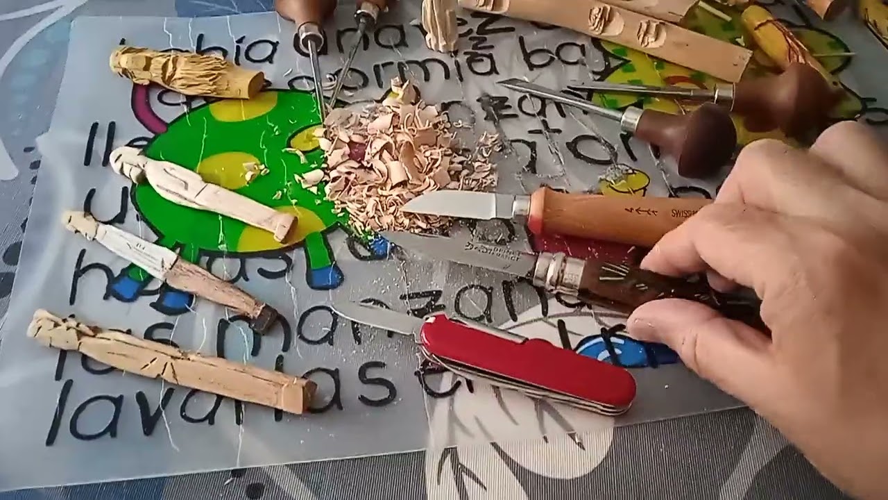 cuchillo de talla de madera