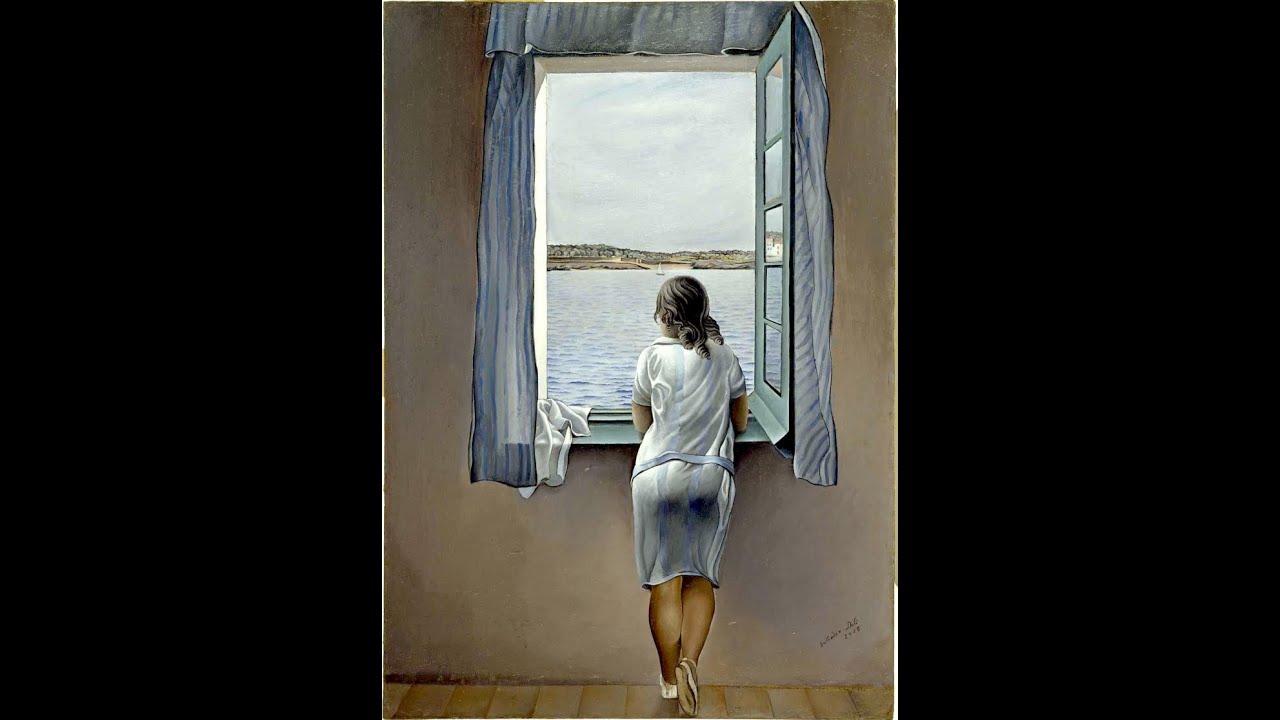 dali mujer mirando al mar