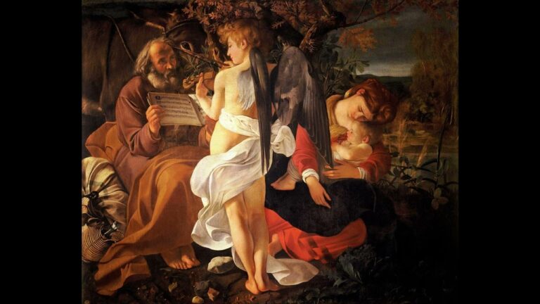 descanso en la huida a egipto caravaggio