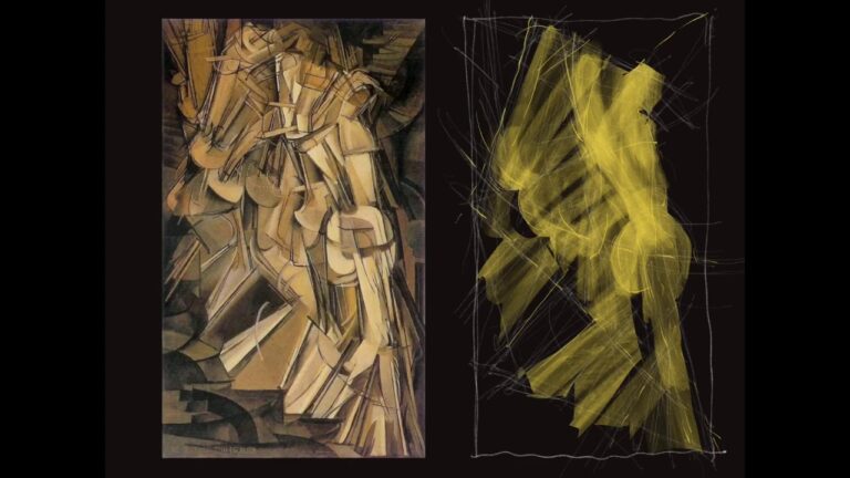 desnudo bajando una escalera nº2