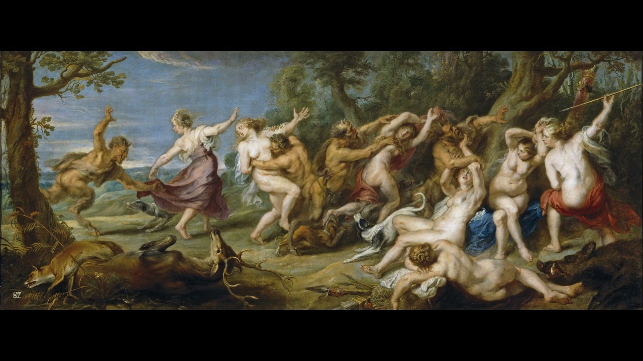 diana y sus ninfas sorprendidas por sátiros