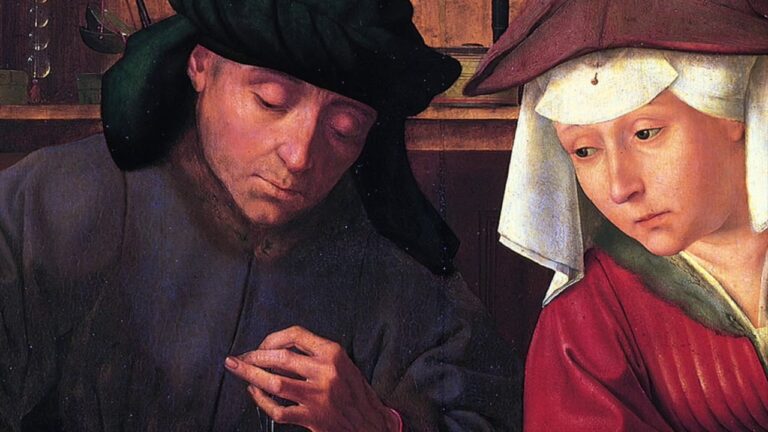 el cambista y su mujer