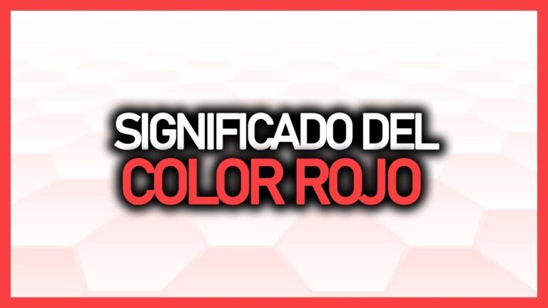 el color rojo que significa