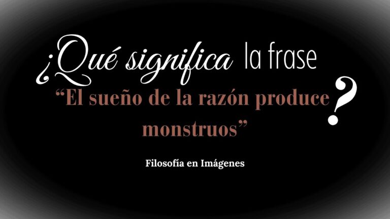 el sueño de la razon produce monstruos significado