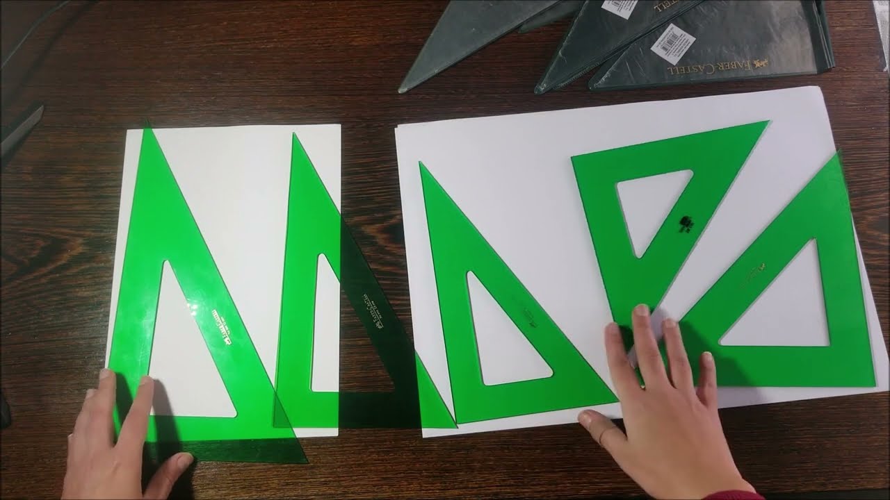 escuadra y cartabon faber castell