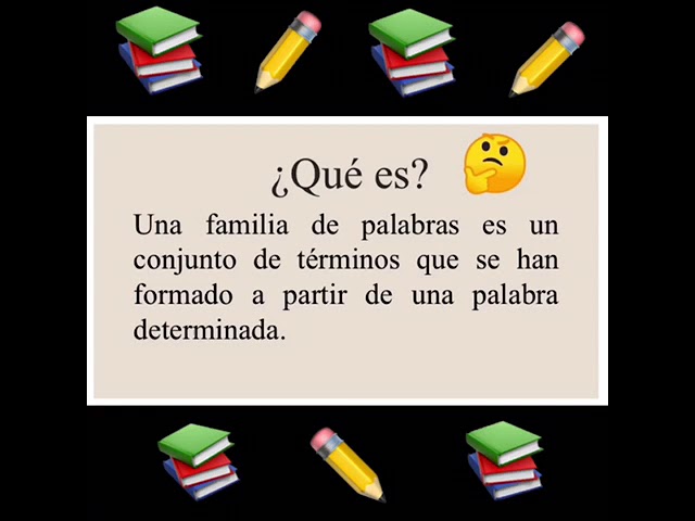 familia de la palabra flor