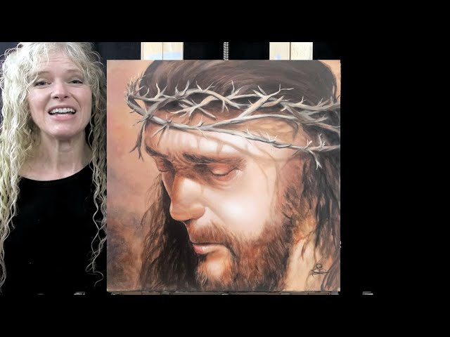 jesus crown of thorns painting