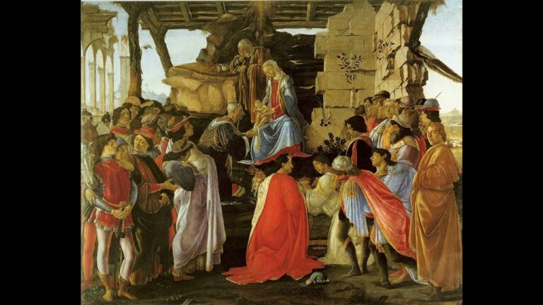 la adoración de los magos botticelli