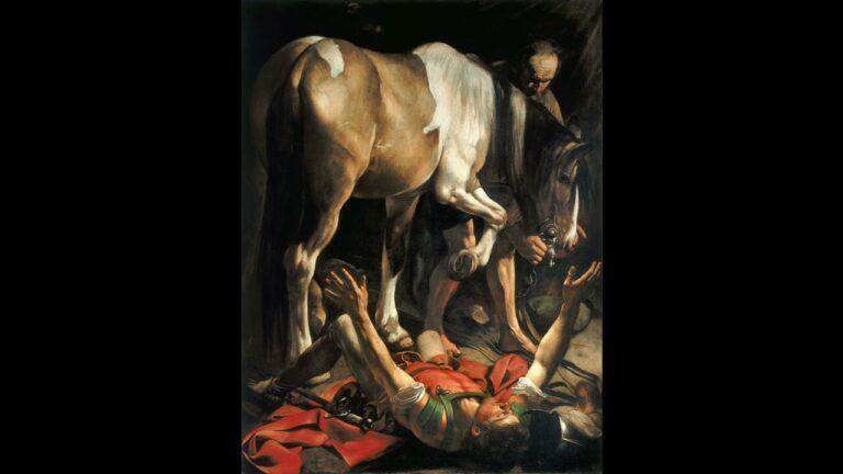 la conversion de san pablo caravaggio
