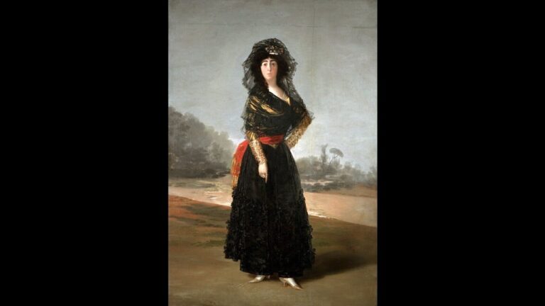 la duquesa de alba de negro