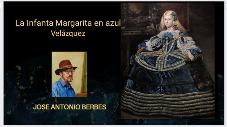 la infanta margarita en azul