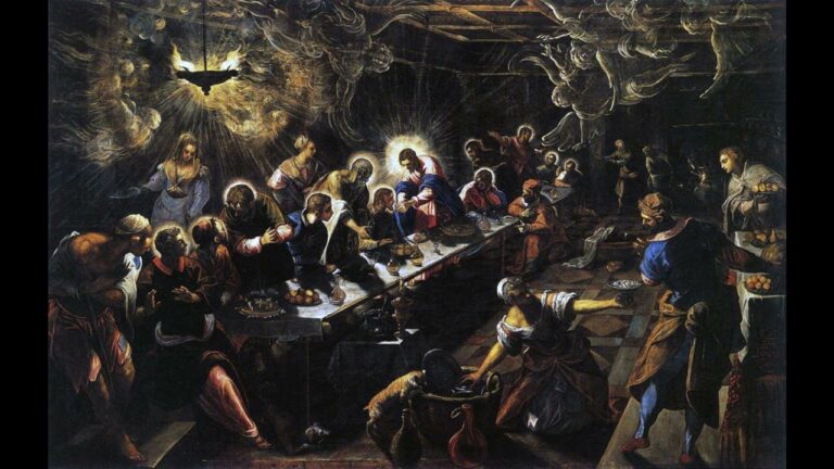 la ultima cena de tintoretto