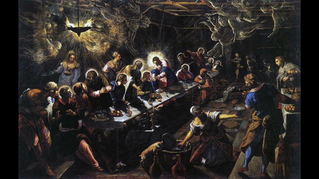 la ultima cena de tintoretto