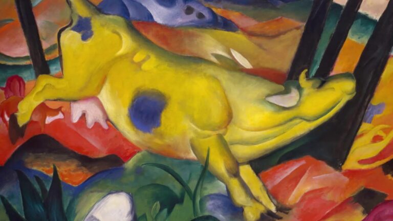 la vaca amarilla de franz marc