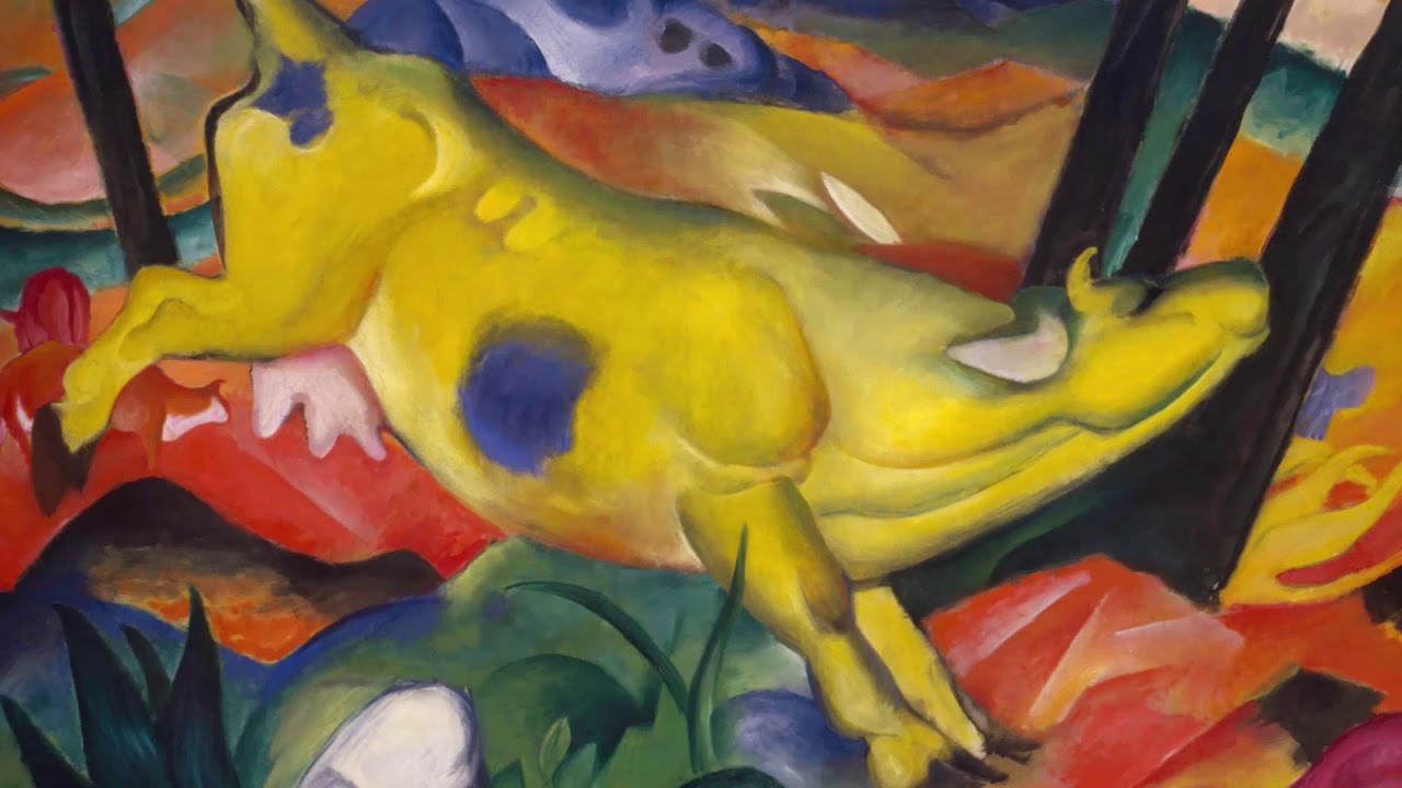 la vaca amarilla de franz marc