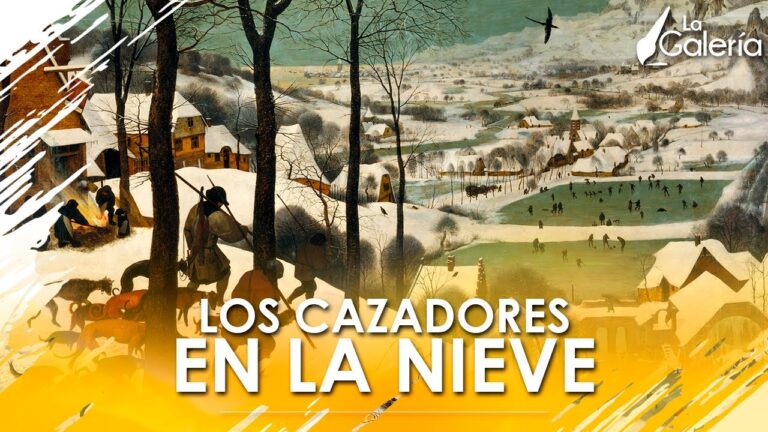 los cazadores en la nieve