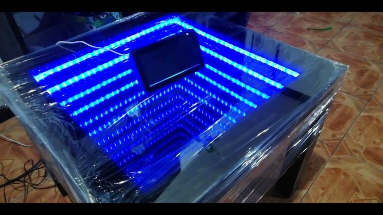 mesa de luz con led