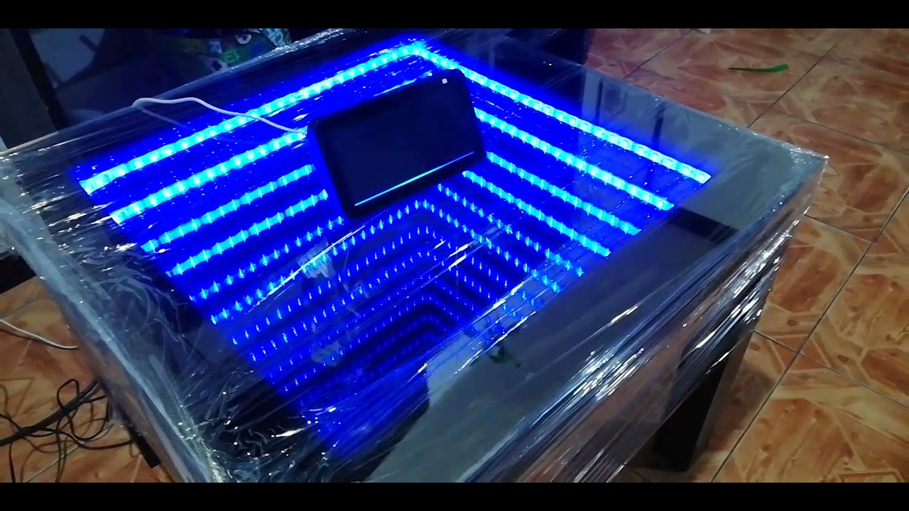 mesa de luz con led
