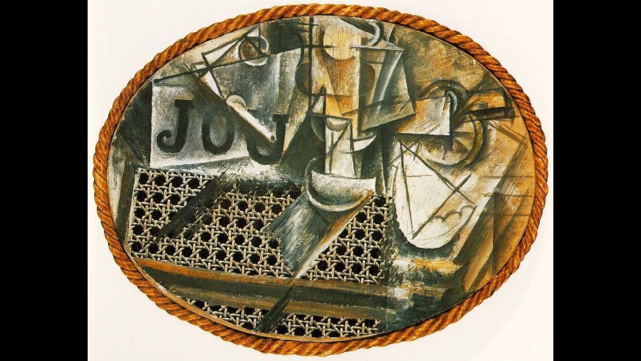 naturaleza muerta con silla de rejilla