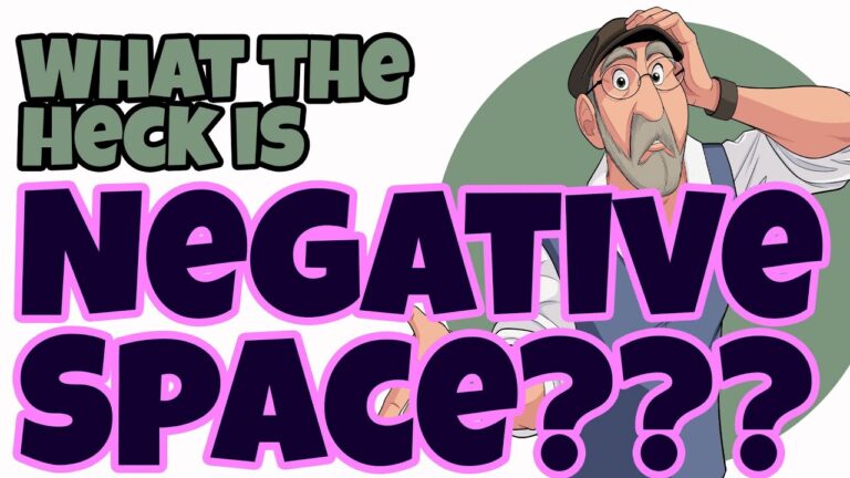 negative and positive space drawings