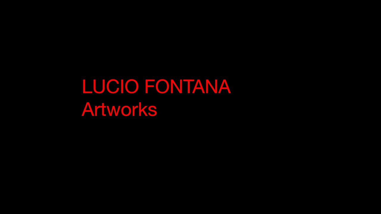 obras de arte de lucio fontana
