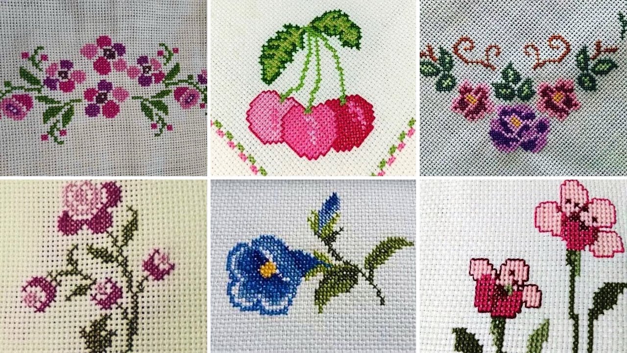 patrones manteles punto de cruz modernos