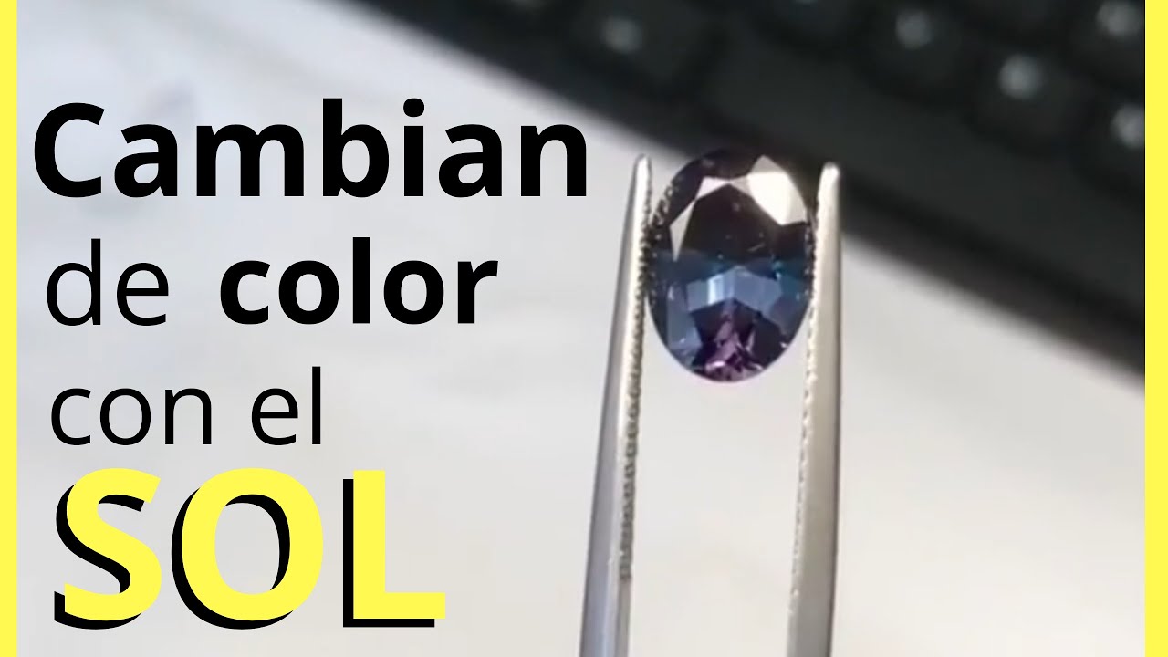 piedra que cambia de color