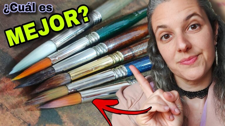 pinceles de pelo de marta